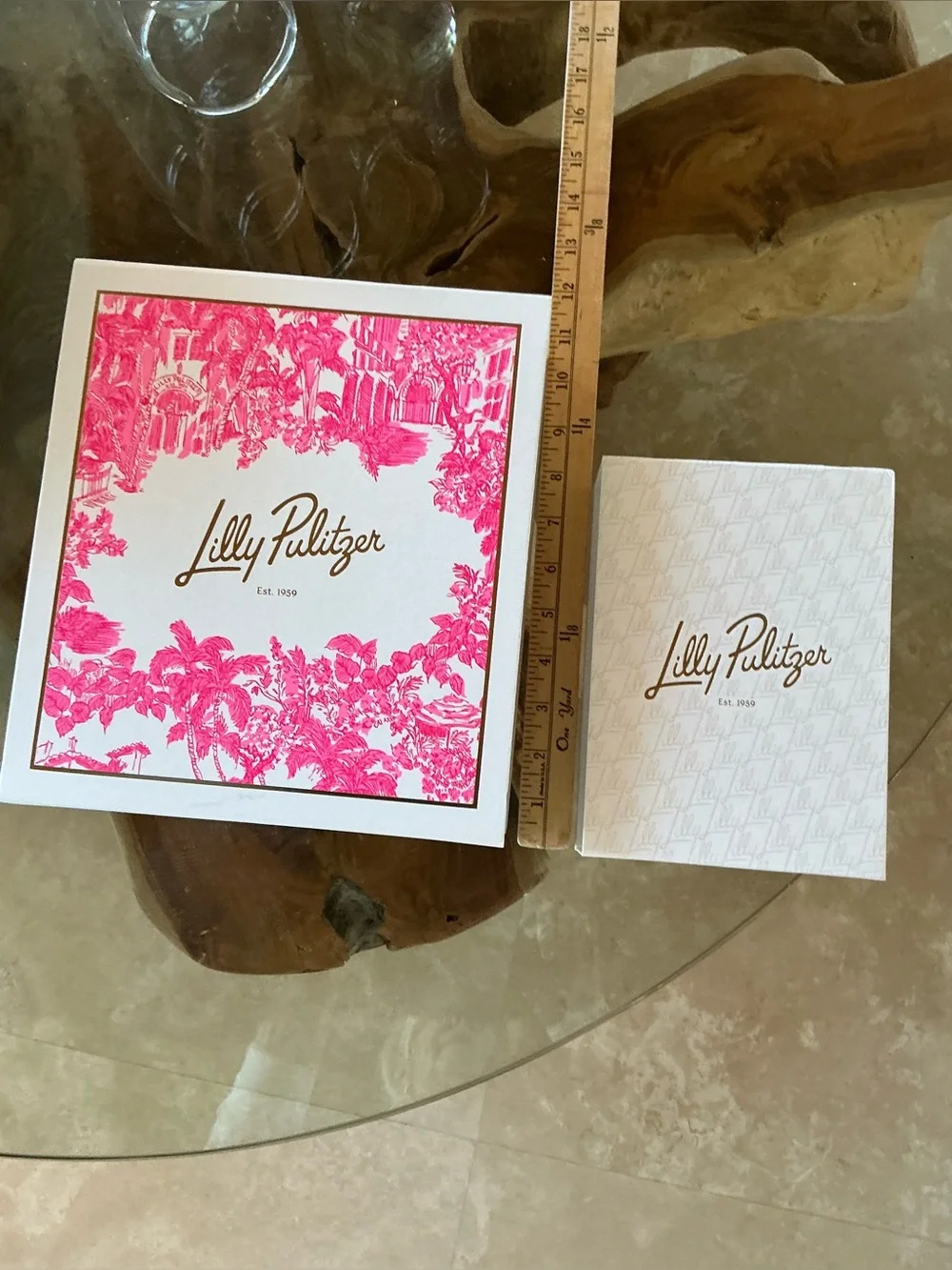 Lilly Pulitzer Pink & White Decorative Gift Box Set